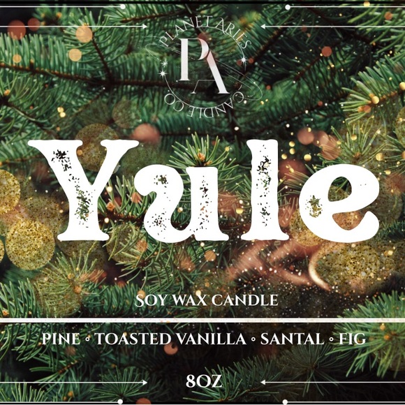 Yule crystal candle - Picture 3 of 4